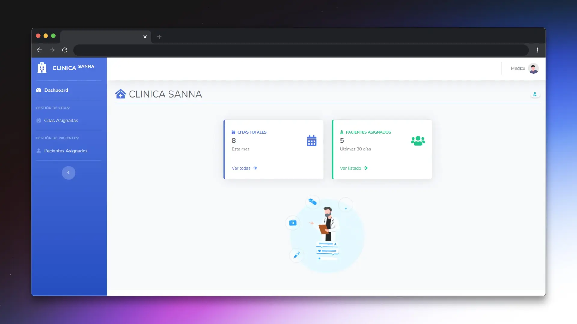 Sistema de Gestión Clínica - Clínica SANNA